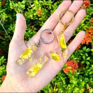 Custom Resin Art Letter Keychains